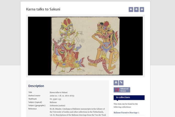 Digital Collections van de Universitaire Bibliotheken Leiden